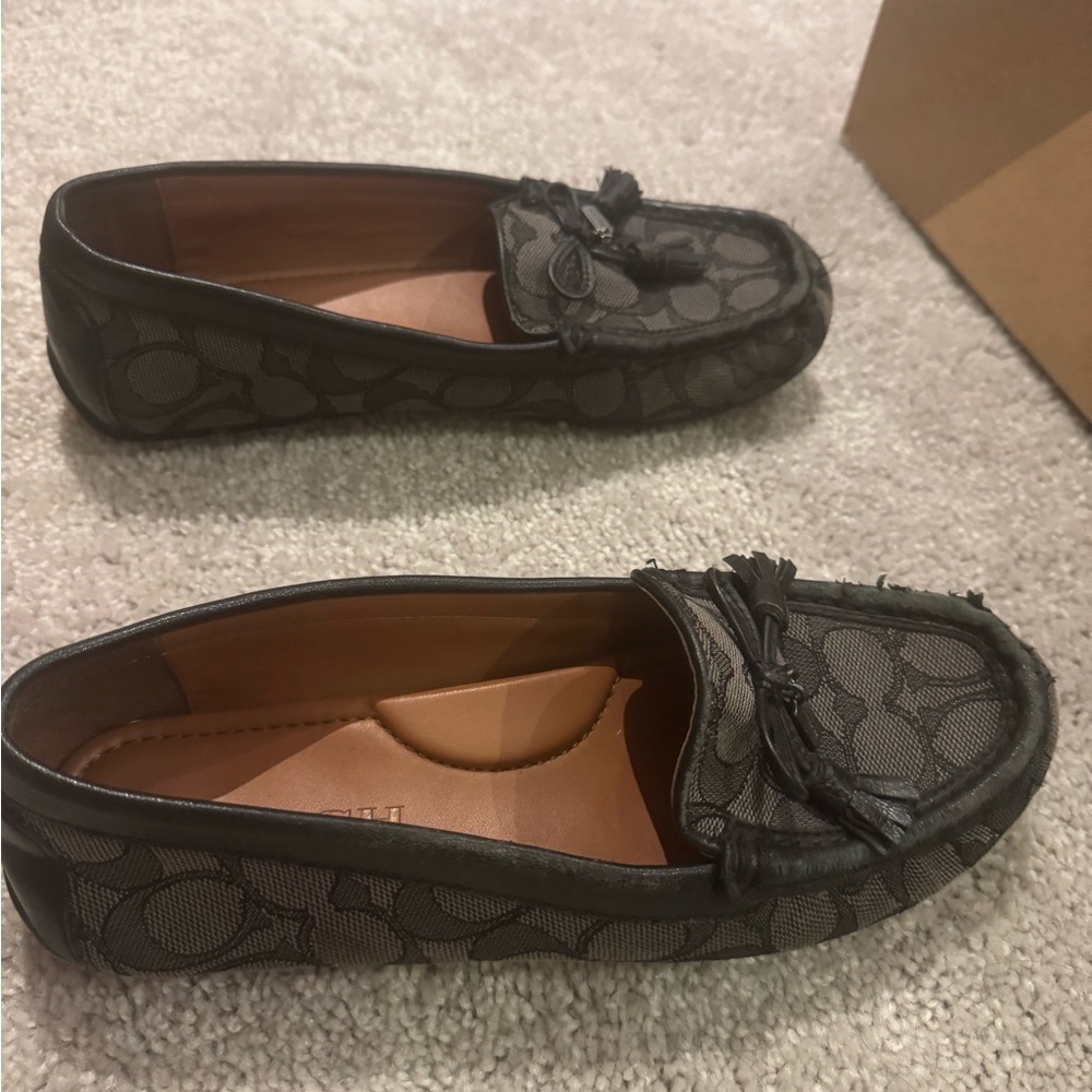 Coach Dark Patterned Loafers - image 2